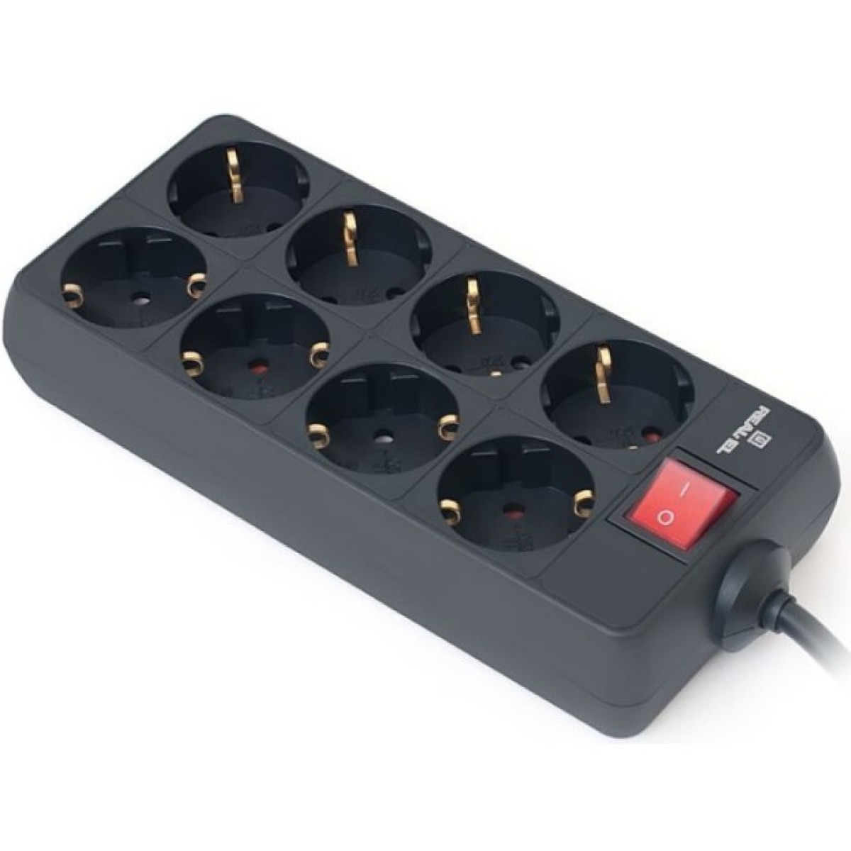 Мережевий фільтр живлення REAL-EL RS-8 Protect 5m, black (EL122300024) 256_256.jpg