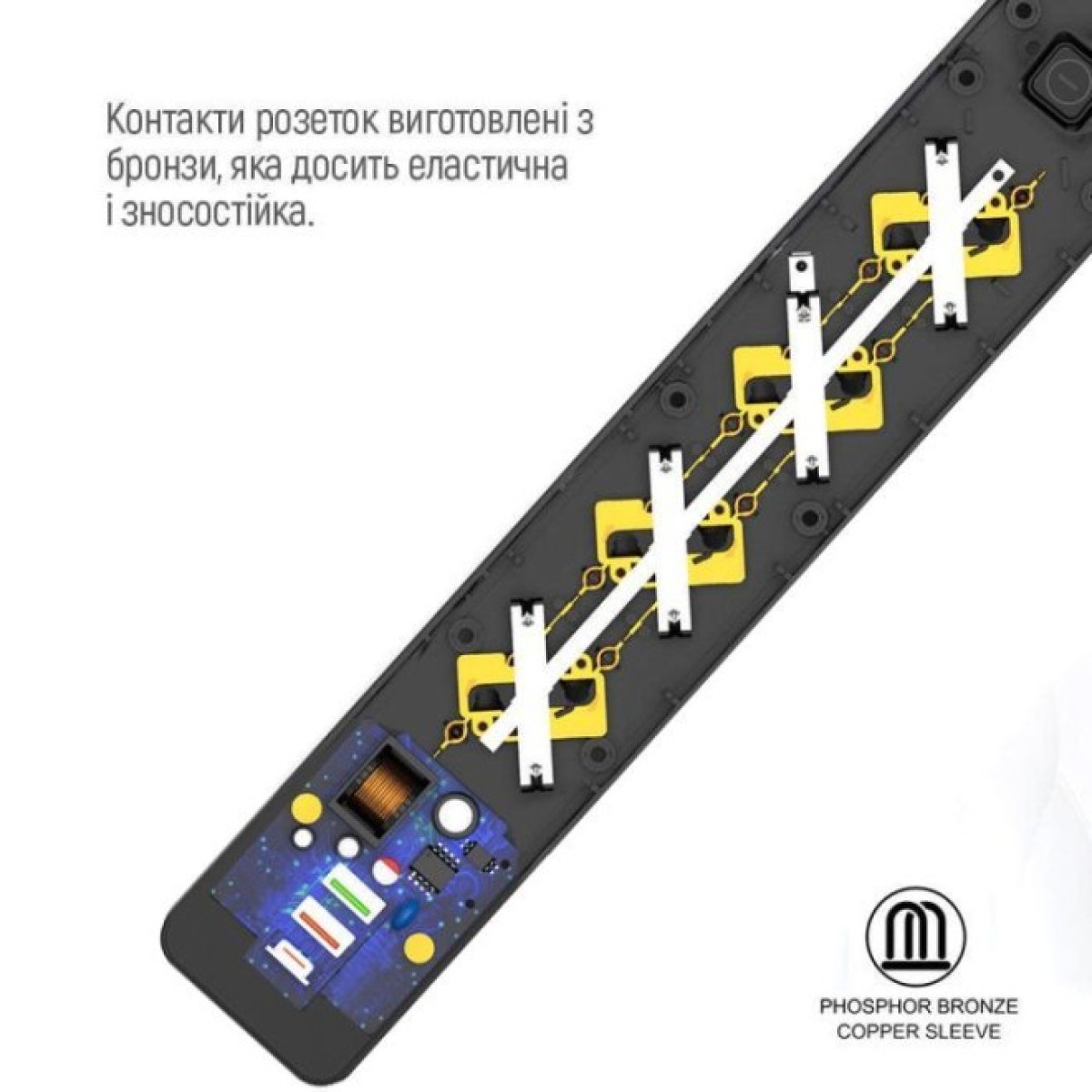 Мережевий фільтр живлення ColorWay CW-CHE435PDB, 4 розетки/3USB 5M (CW-CHE435PDB) 98_98.jpg - фото 3