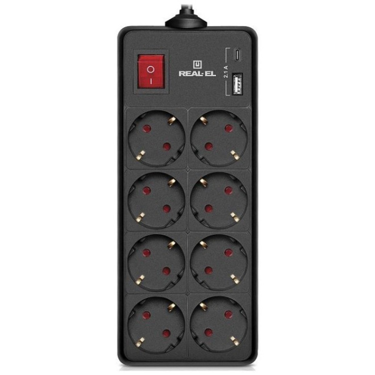 Мережевий подовжувач REAL-EL RS-PROTECT 805 1.8m, black (EL122300042) 256_256.jpg