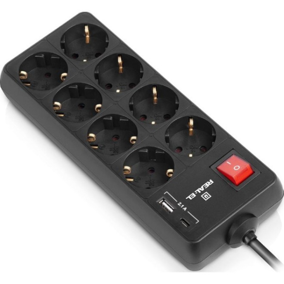 Мережевий подовжувач REAL-EL RS-PROTECT 805 5m, black (EL122300043) 98_98.jpg - фото 8