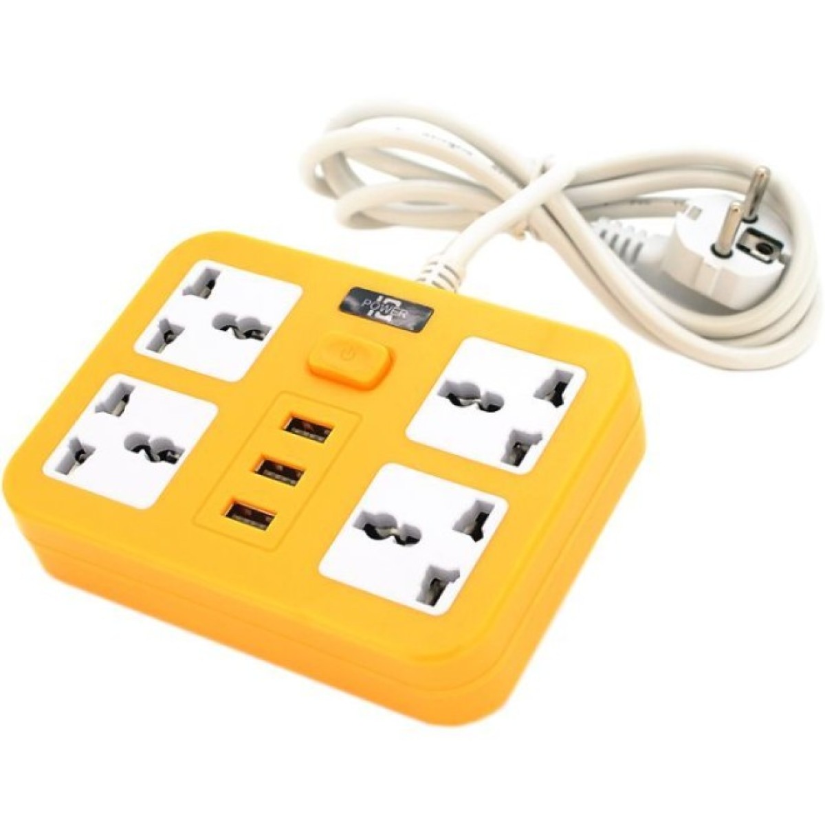 Мережевий фільтр живлення Voltronic TВ-Т15, 4роз, 3*USB Yellow (ТВ-Т15-Yellow) 256_256.jpg
