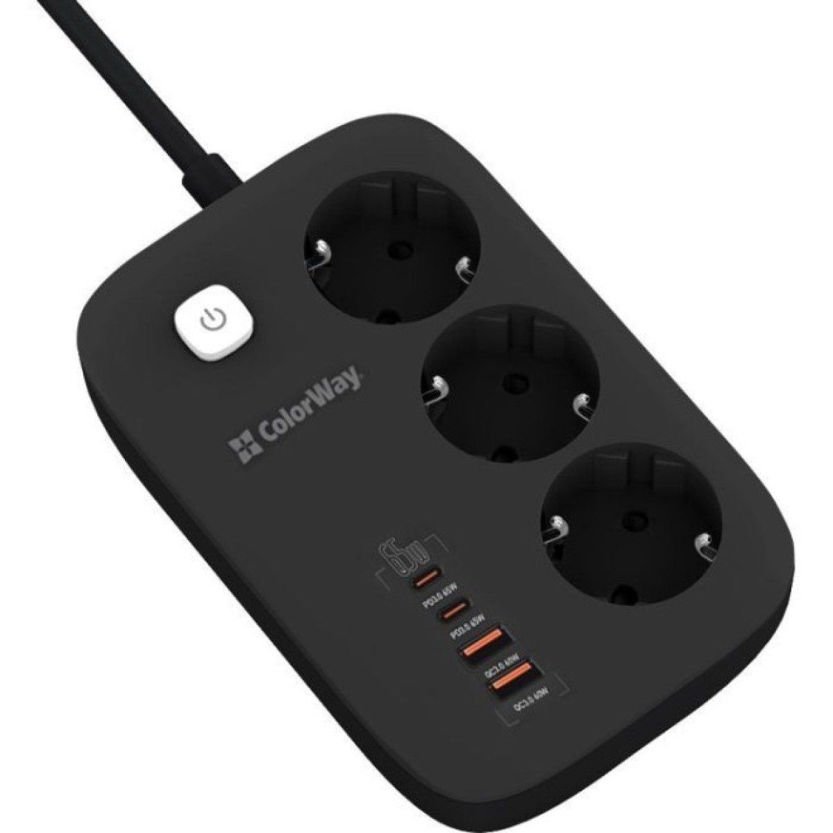 Мережевий фільтр живлення ColorWay CW-CHE34PDB 3 роз/4USB GaN3 Pro (CW-CHE34PDB) 98_98.jpg - фото 9