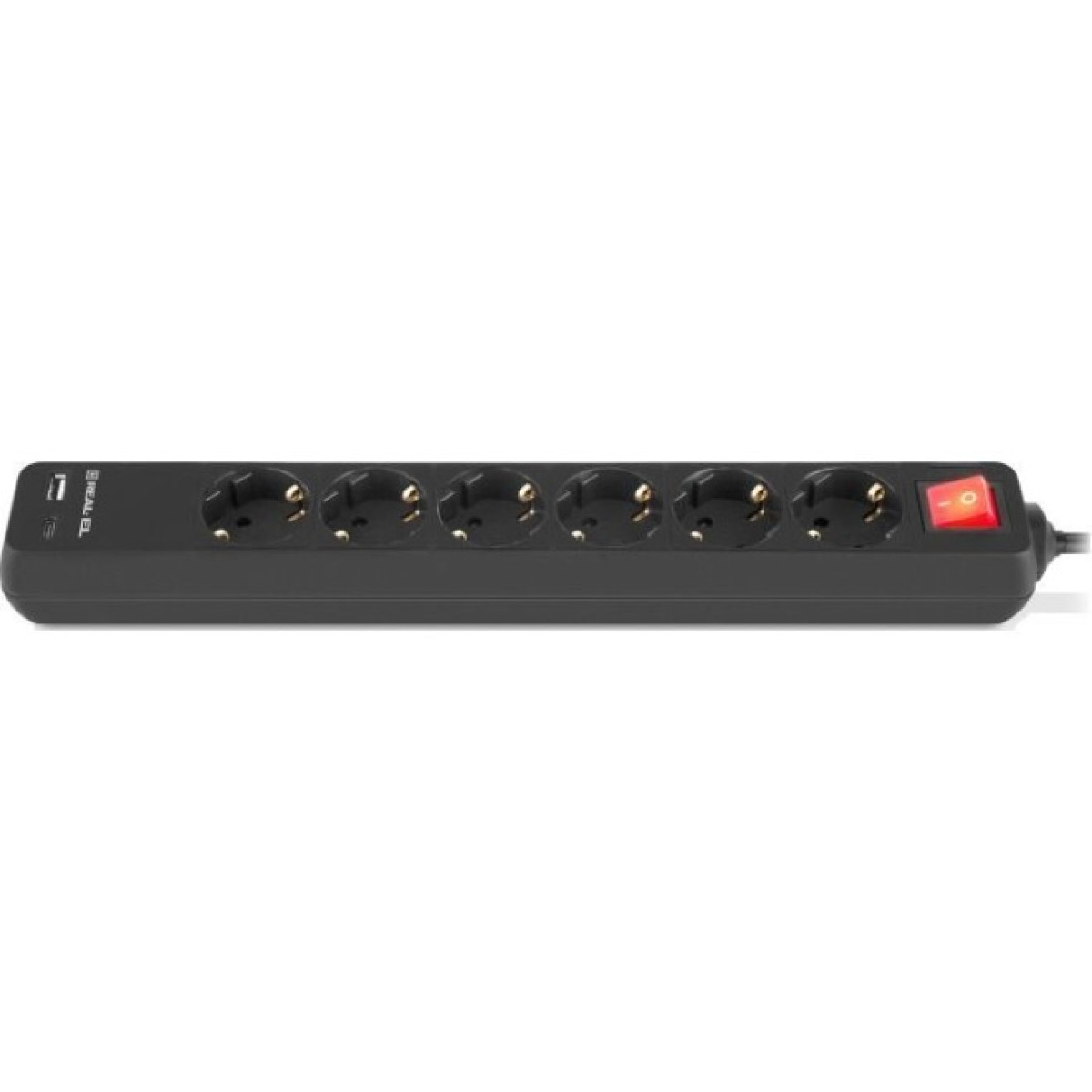 Мережевий подовжувач REAL-EL RS-PROTECT 605 3m, black (EL122300041) 98_98.jpg - фото 4