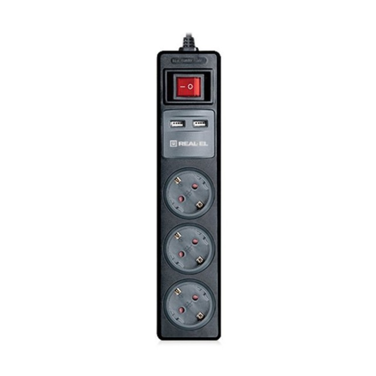 Мережевий подовжувач REAL-EL RS-3 USB CHARGE 1.8m, black (EL122500001) 256_256.jpg