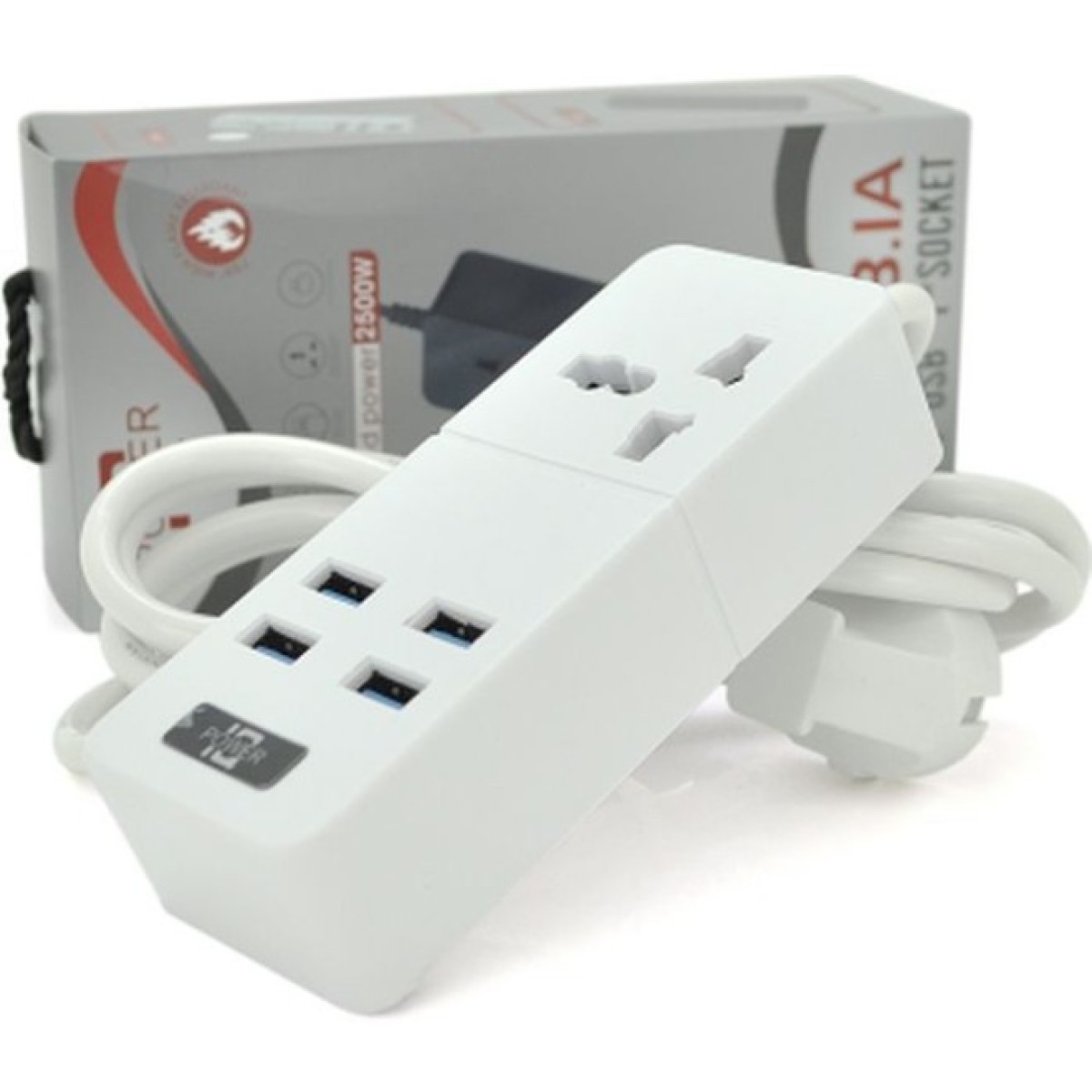 Мережевий фільтр живлення Voltronic TВ-Т06, 1роз, 4*USB White (ТВ-Т06-White) 98_98.jpg - фото 2