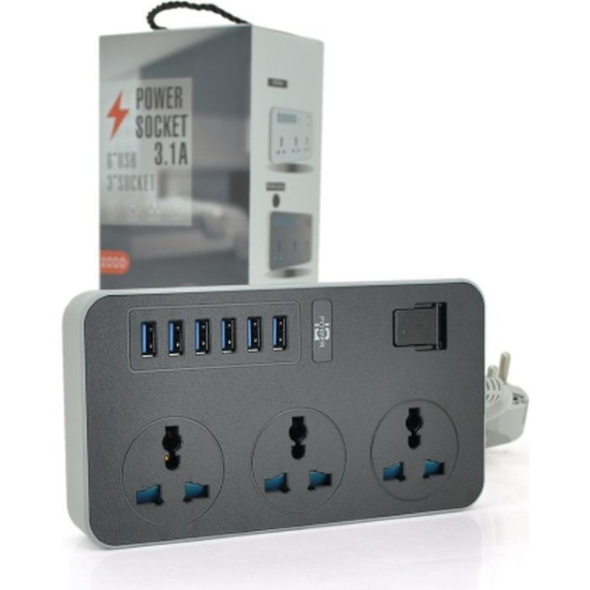 Мережевий фільтр живлення Voltronic TВ-Т09, 3роз, 6*USB Black (ТВ-Т09-Black) 98_98.jpg - фото 2