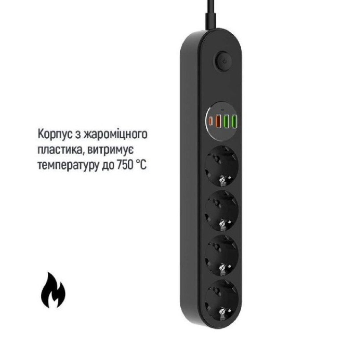 Мережевий фільтр живлення ColorWay CW-CHE44PDB, 4 розетки/4USB 2M (CW-CHE44PDB) 98_98.jpg - фото 10