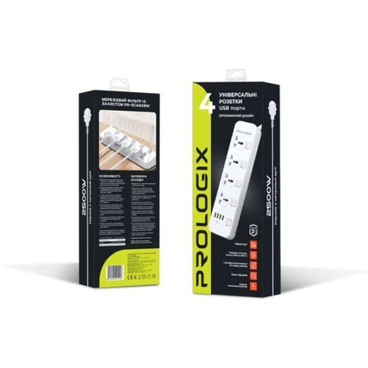 Мережевий фільтр живлення Prologix Premium PR-SC4408W (PR-SC4408W) 98_98.jpg - фото 6