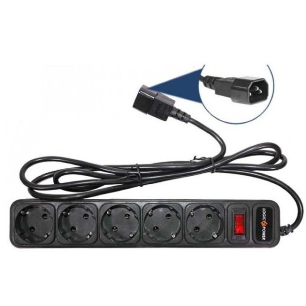 Мережевий фільтр живлення LogicPower LP-X5-UPS 2.0м, 0,75mm2, 10A (2753) 256_256.jpg