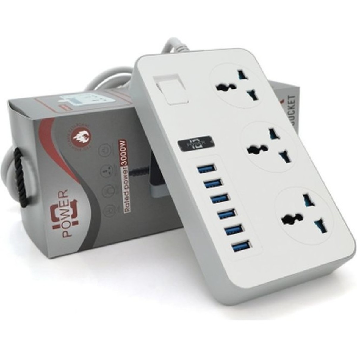 Мережевий фільтр живлення Voltronic TВ-Т09, 3роз, 6*USB White (ТВ-Т09-White) 98_98.jpg - фото 2