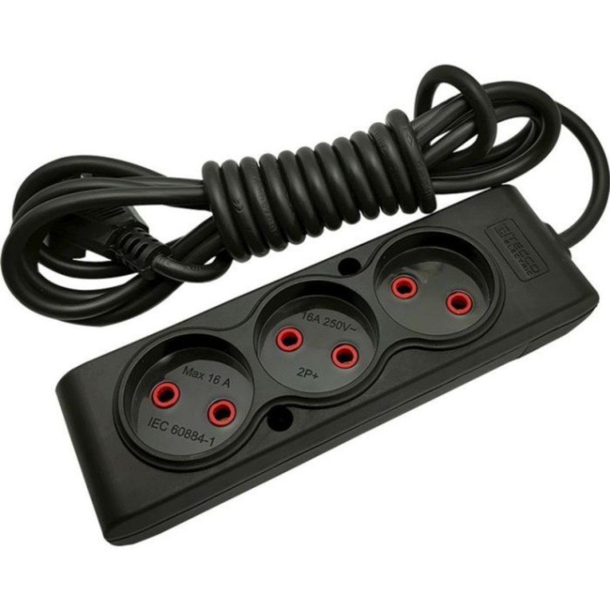 Мережевий подовжувач TECCO 3м 3 поста black (8681277843280) 256_256.jpg