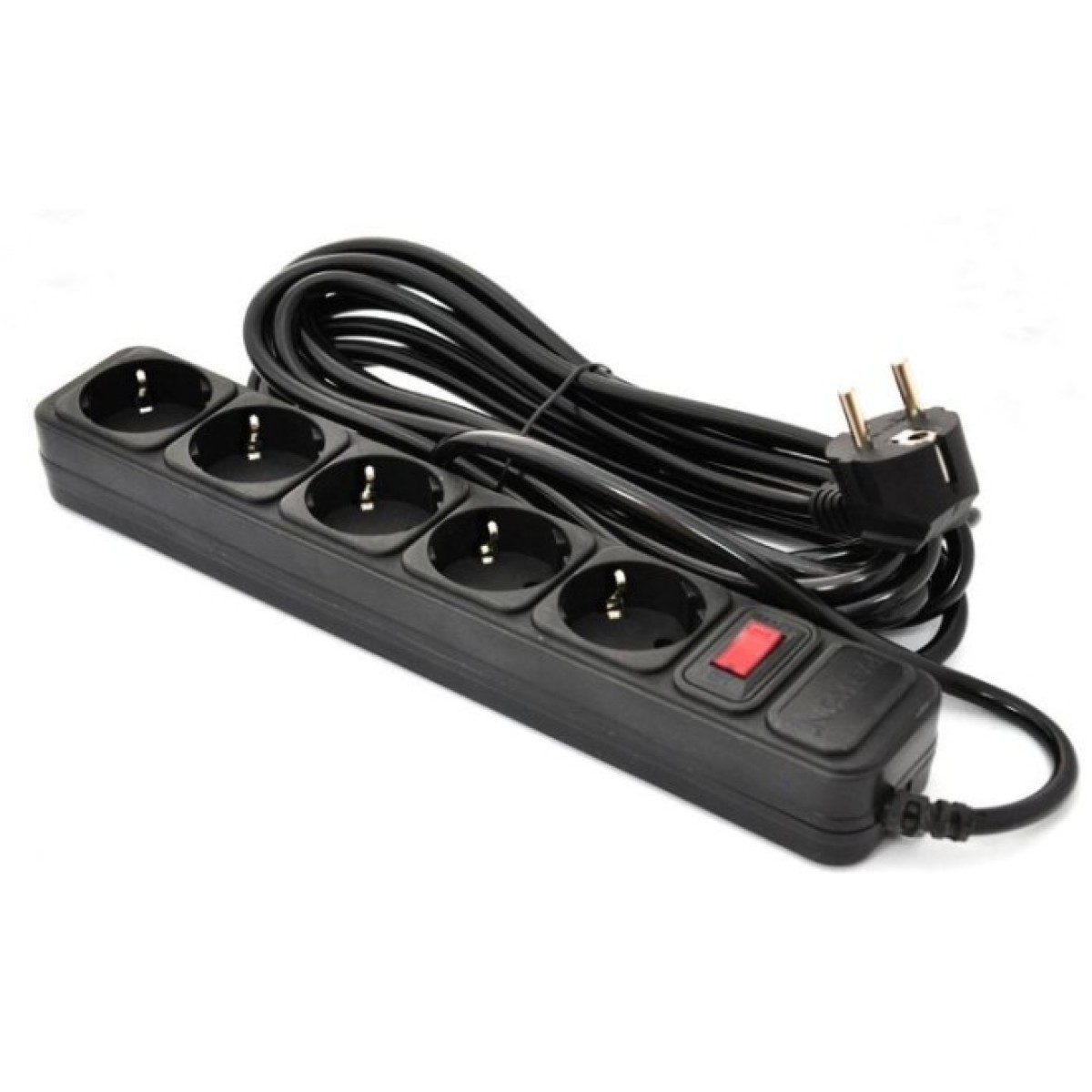 Мережевий фільтр живлення Patron 10 m3*1mm2 (SP-10510) 5 розеток BLACK (EXT-PN-SP-16510) 256_256.jpg