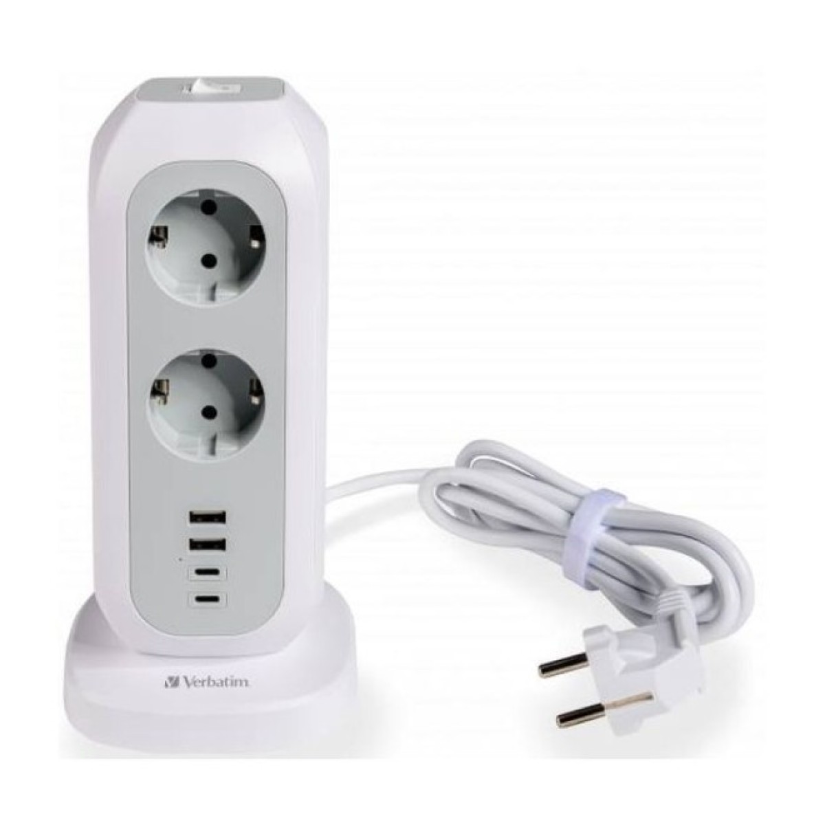 Мережевий фільтр живлення Verbatim 11 розеток, 2 x USB-C та 2 x USB-A (49547) 256_256.jpg