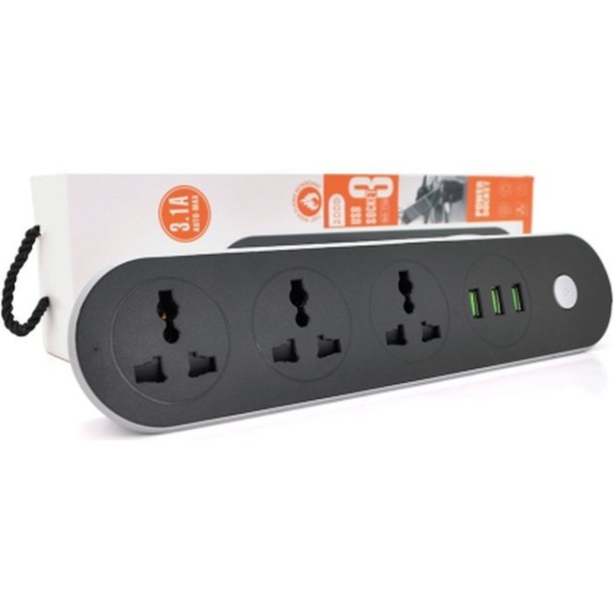 Мережевий фільтр живлення Voltronic TВ-Т56, 3роз, 3*USB Black (ТВ-Т56-Black) 98_98.jpg - фото 2