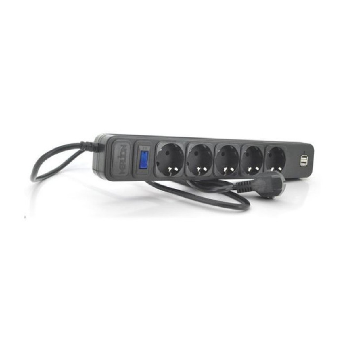 Мережевий фільтр живлення Merlion 5 розеток, 1,8 м + 2*USB (B518U) 256_256.jpg