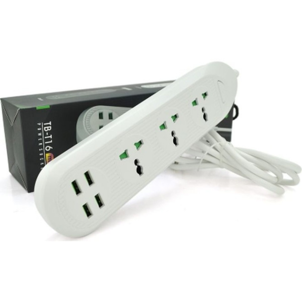 Мережевий фільтр живлення Voltronic TВ-Т16mini, 3роз, 4*USB White (ТВ-Т16mini-White) 98_98.jpg - фото 2