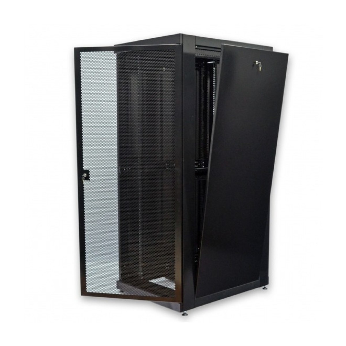 Шкаф 19" 42U, 800х1055 мм (Ш*Г), черный, перф. двери (66%) (UA-MGSE42810PB) 98_98.jpg - фото 5