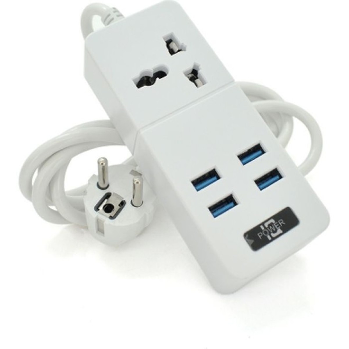 Мережевий фільтр живлення Voltronic TВ-Т06, 1роз, 4*USB White (ТВ-Т06-White) 256_256.jpg