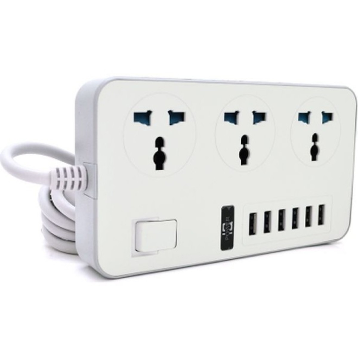 Мережевий фільтр живлення Voltronic TВ-Т09, 3роз, 6*USB White (ТВ-Т09-White) 256_256.jpg