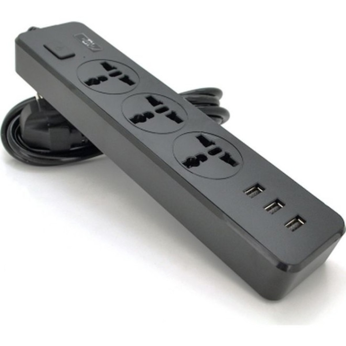 Мережевий фільтр живлення Voltronic TВ-Т13, 3роз, 3*USB Black (ТВ-Т13-Black) 256_256.jpg