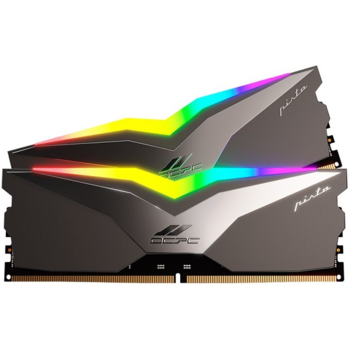 Оперативна пам'ять DDR5 64Gb 6200MHz (2*32Gb) OCPC PISTA RGB C40 Titan, Retail Kit (MMPT2K64GD562C40T) 98_98.jpg - фото 2