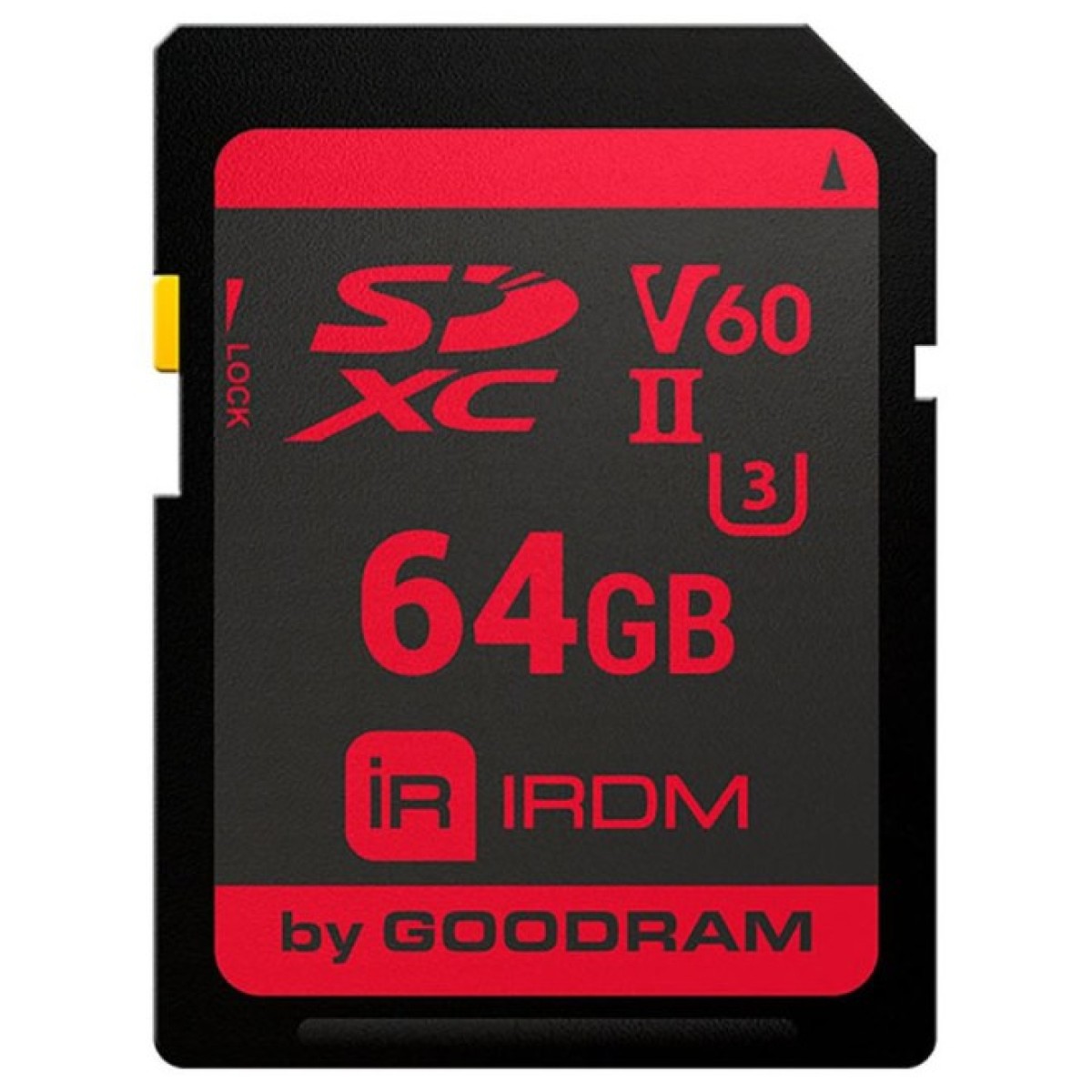 Карта пам'яти Goodram SDXC IRDM S6B0 64GB UHS-II U3 V60 (IR-S6B0-0640R11) 98_98.jpg - фото 1