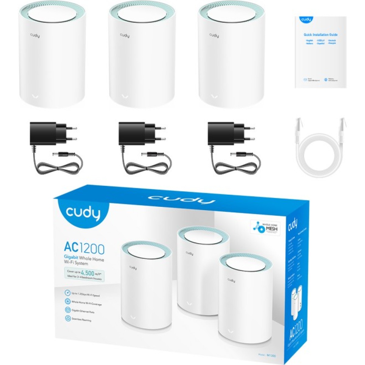 Mesh WiFi 5 система Cudy M1300 (3-PACK) 98_98.jpg - фото 4