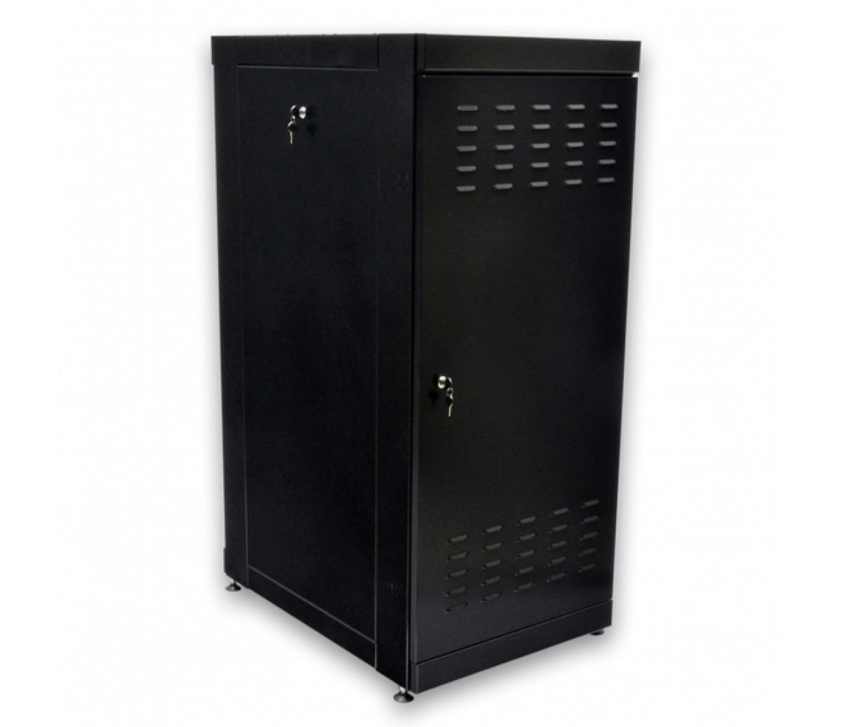 Шкаф серверный напольный 19" 24U, 610х865 мм (Ш*Г), усиленный, черный (UA-MGSE2468MB) 98_85.jpg - фото 2