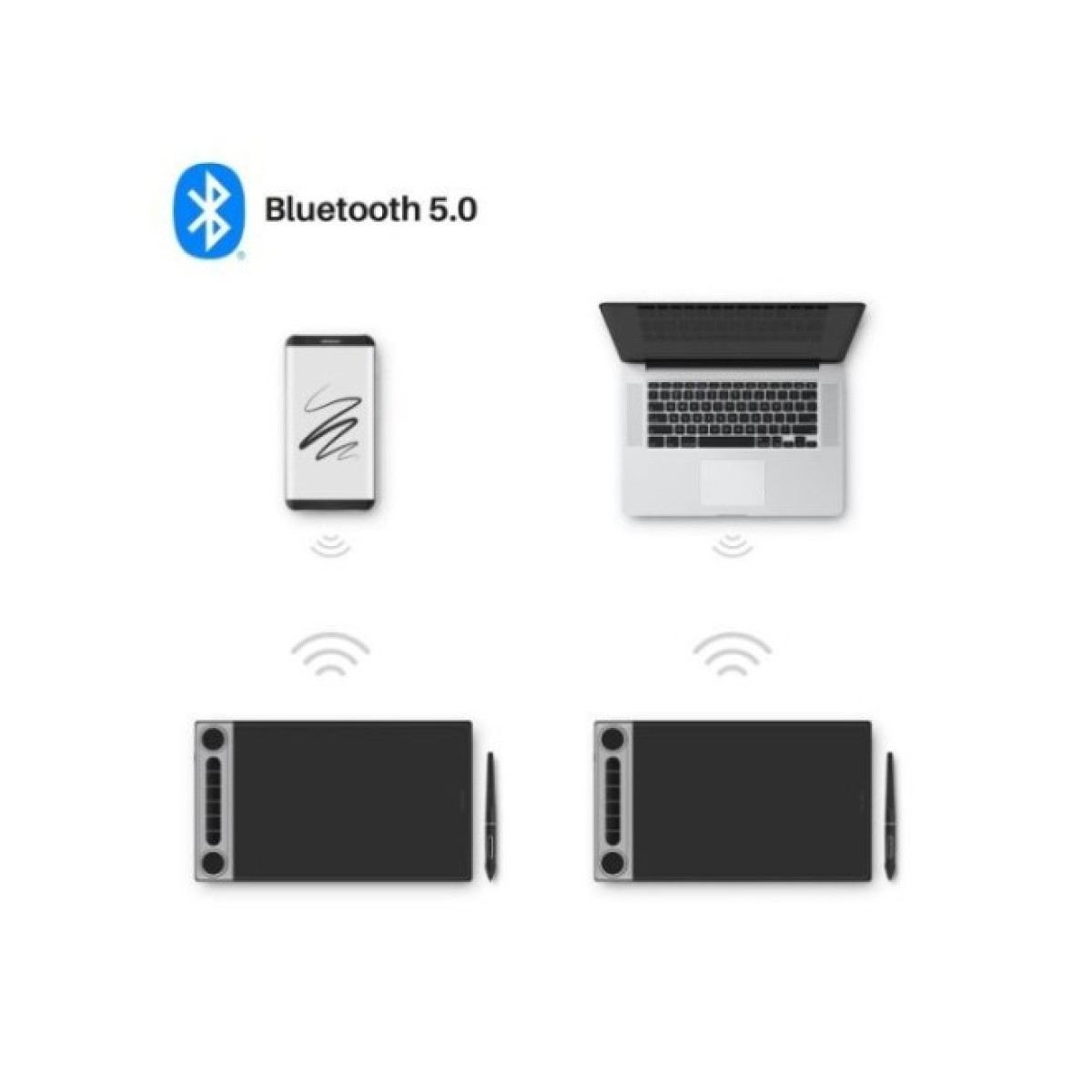 Графический планшет Huion Inspiroy Dial 2 (Q630M) + перчатка (Q630M) 98_98.jpg - фото 2