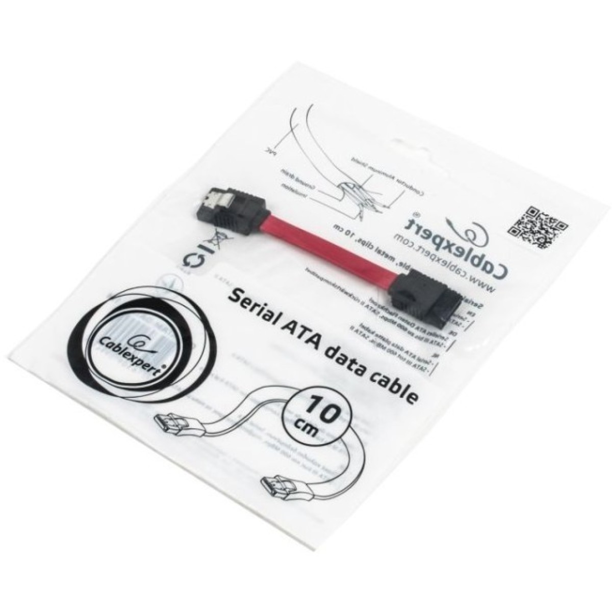 Кабель для передачи данных SATA III 0.1m Cablexpert (CC-SATAM-DATA-0.1M) 98_98.jpg - фото 2