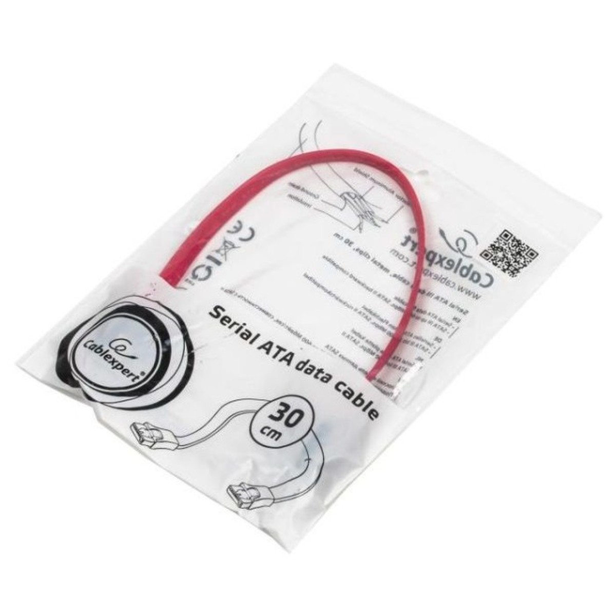 Кабель для передачи данных SATA III 0.3m Cablexpert (CC-SATAM-DATA-0.3M) 98_98.jpg - фото 4