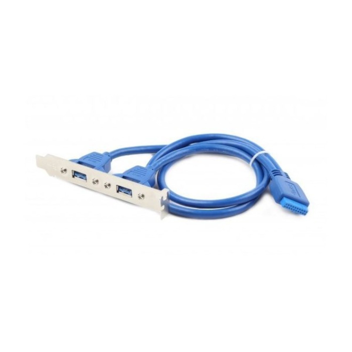 Кабель для передачи данных USB 3.0 розетка на кронштейні 10P 45 см Cablexpert (CC-USB3-RECEPTACLE) 98_98.jpg - фото 3