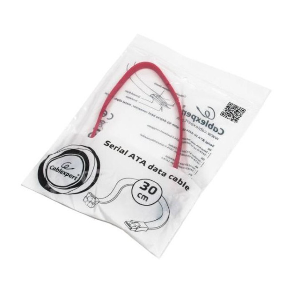 Кабель для передачи данных SATA III 0.3m Cablexpert (CC-SATAM-DATA90-0.3M) 98_98.jpg - фото 3