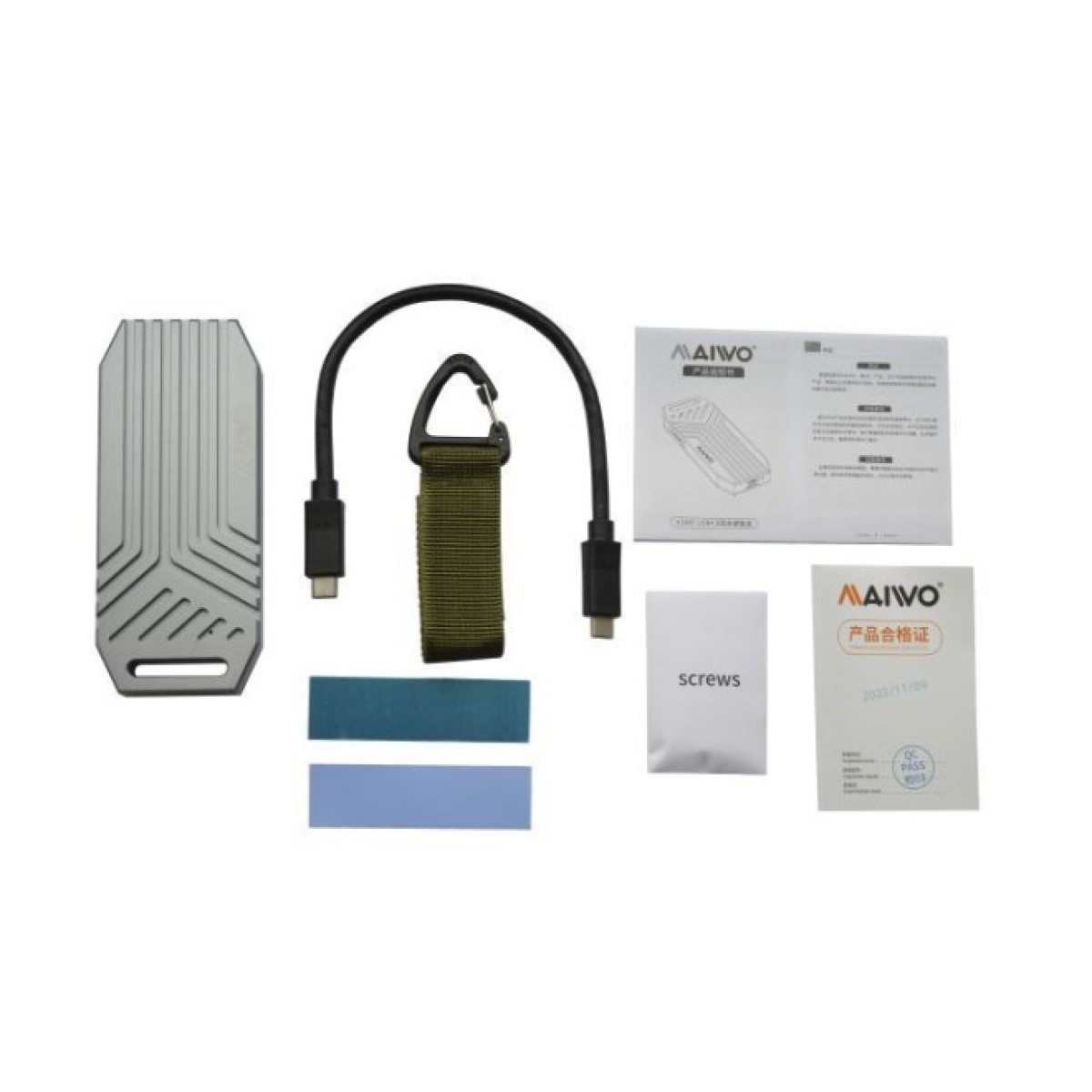 Кишеня зовнішня Maiwo M.2 SSD NVMe 2280 ч-з USB4.0 Type-C 40Gbps (K1695) 98_98.jpg - фото 4