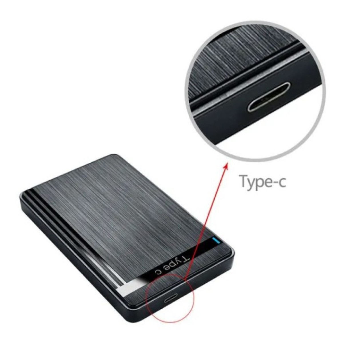 Кишеня зовнішня Dynamode 2.5" SATA/SSD HDD - USB 3.1 Type-C (DM-CAD-25317C) 98_98.jpg - фото 4