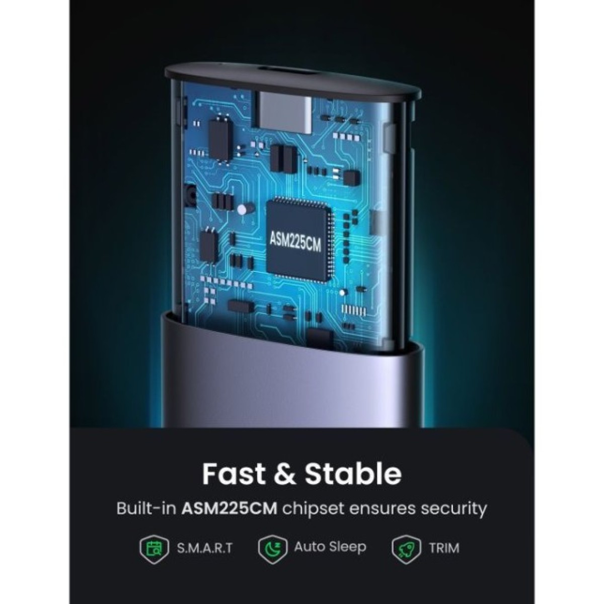 Карман внешний Ugreen SSD M.2 (NVME) M-KEY 3.1 GEN2 CM400 (10902) 98_98.jpg - фото 4