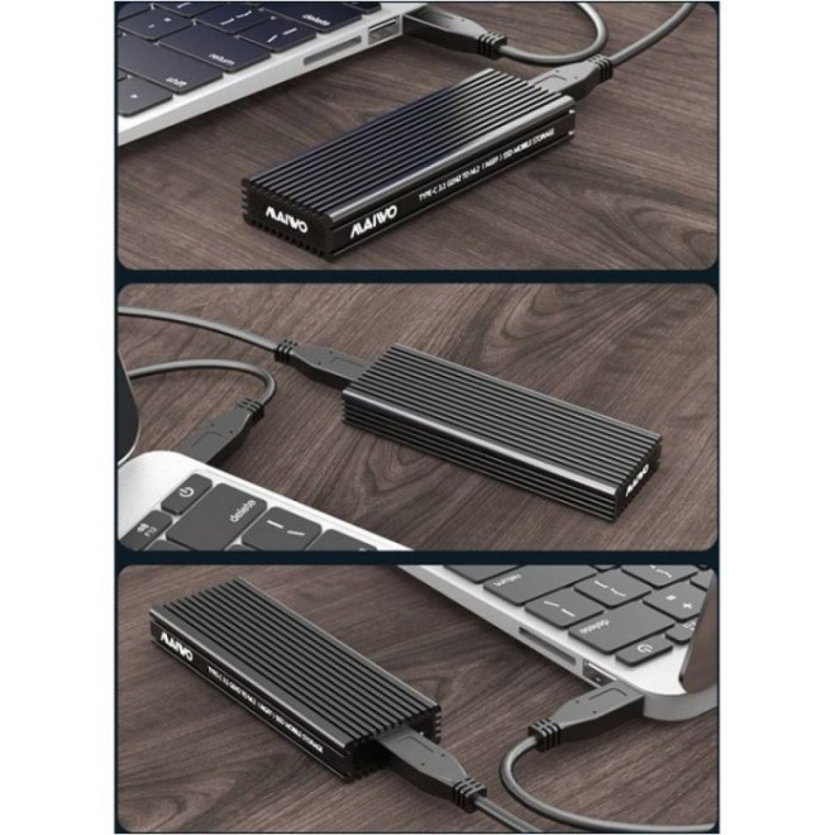 Кишеня зовнішня Maiwo M.2 SSD NVMe/SATA combo USB3.1 GEN2 Type-C al. (K1687P2) 98_98.jpg - фото 3