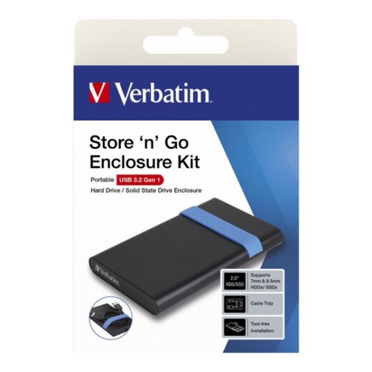 Кишеня зовнішня Verbatim SSD\HDD 2.5" USB 3.2 GEN 1-SuperSpeed (53106) 98_98.jpg - фото 5
