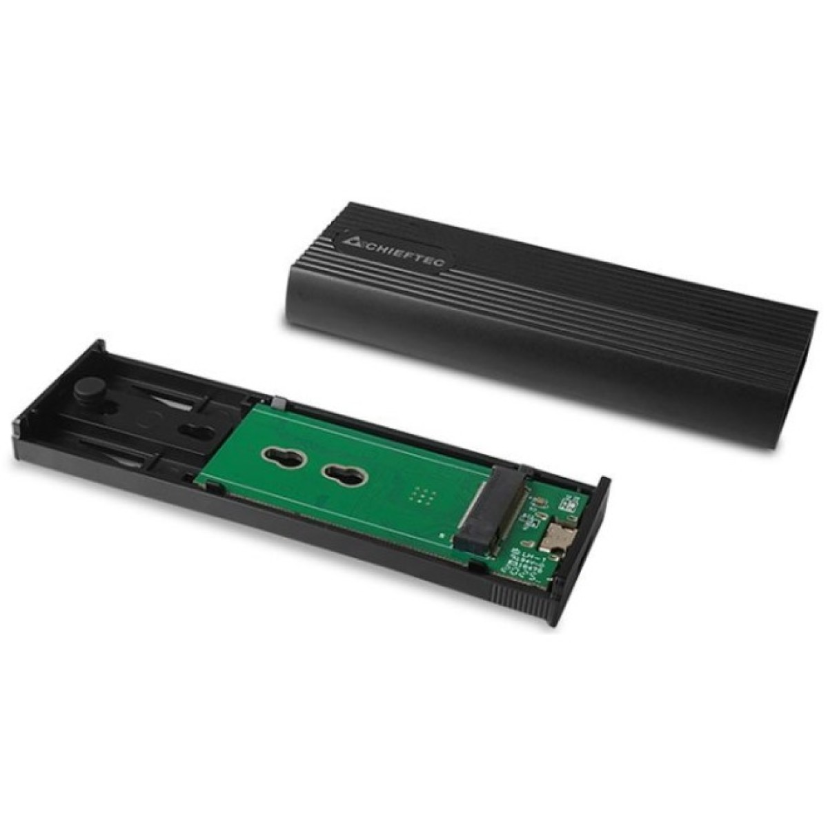 Карман внешний Chieftec USB 3.2 Gen2 Type-C M.2 PCIe NVMe/SATA SSD (CEB-M2C-TL) 98_98.jpg - фото 2