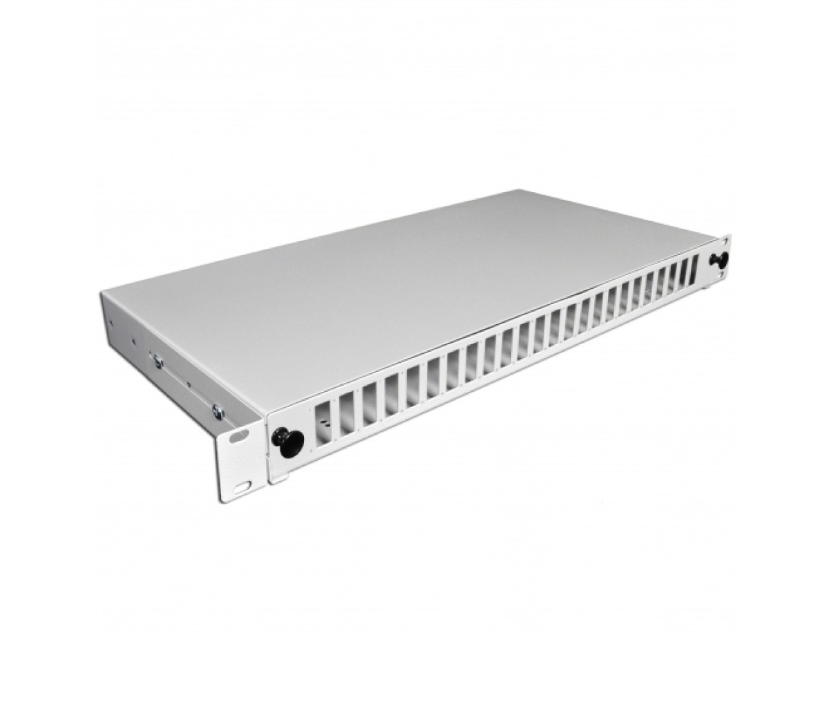 ODF панель 48 портів під 24 адаптери SC Duplex/LC Quad, порожня, 1U, каб.вводи для 2xPG13.5 + 2xPG11, сіра, Україна 98_85.jpg - фото 3