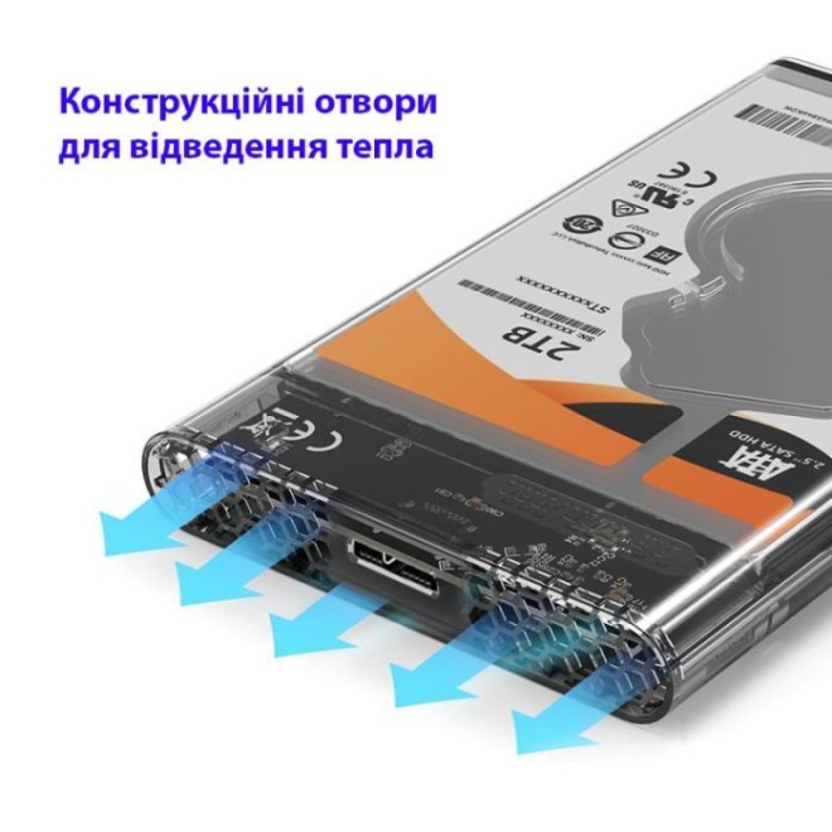 Кишеня зовнішня Maiwo 2.5" SATA/SSD HDD - USB3.0 (K2510B) 98_98.jpg - фото 5