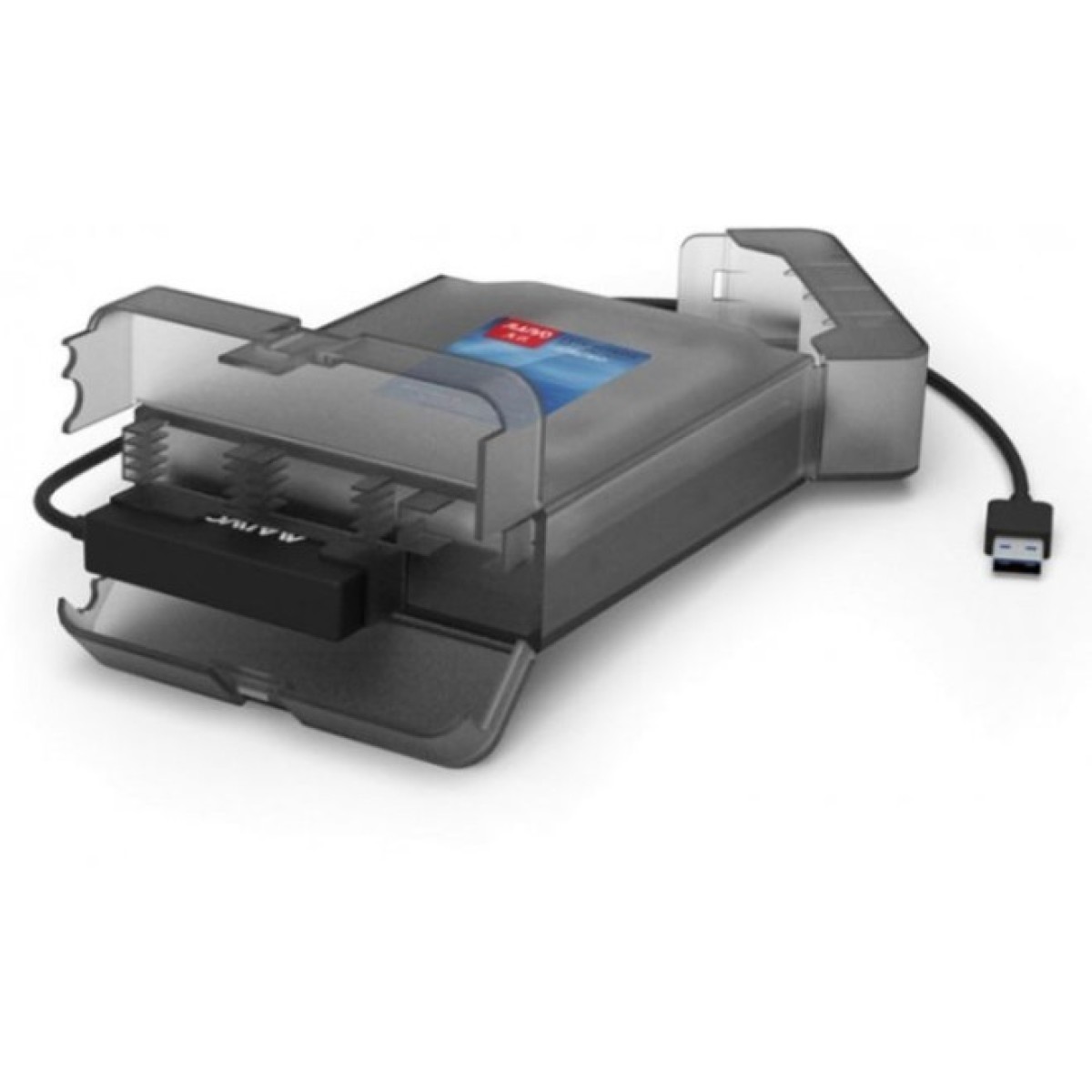 Кишеня зовнішня Maiwo K104A USB 3.0 - SATA III, с блоком питания 12В/2А (K10435) 98_98.jpg - фото 2