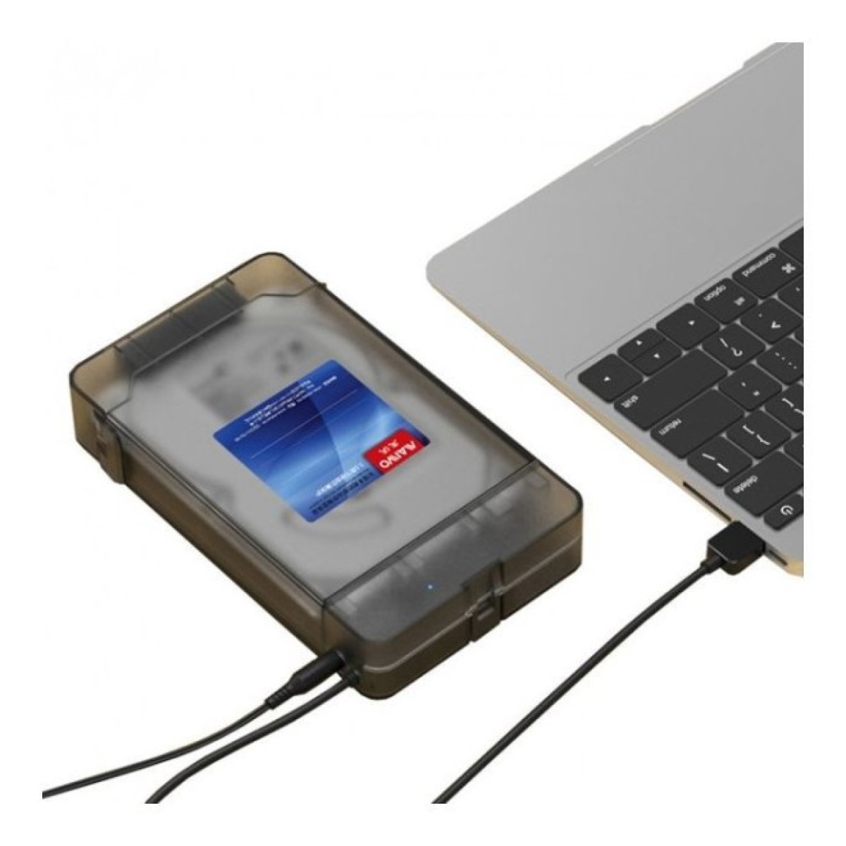 Кишеня зовнішня Maiwo K104A USB 3.0 - SATA III, с блоком питания 12В/2А (K10435) 98_98.jpg - фото 4