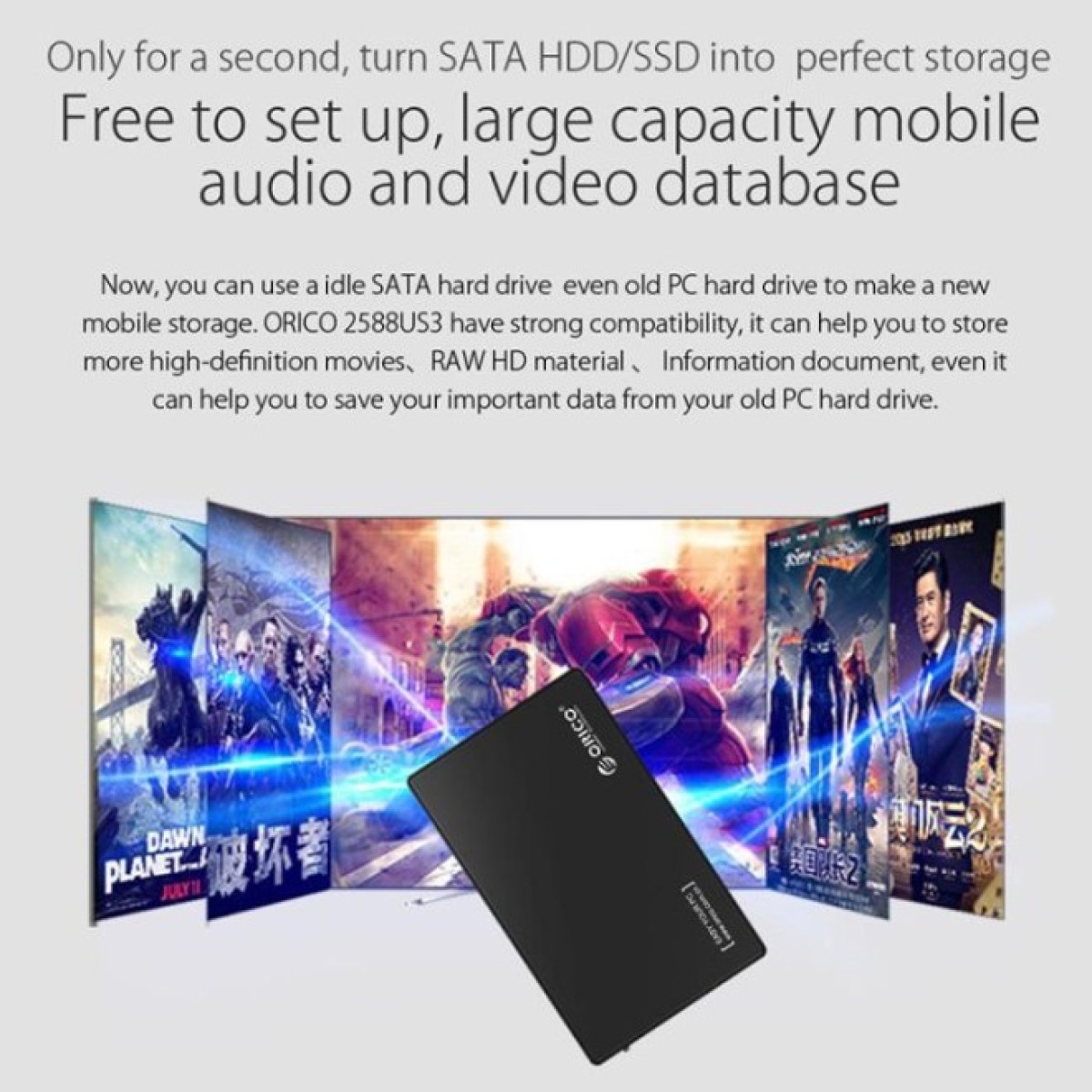 Кишеня зовнішня Orico HDD 2588US3-V1-BK-BP (HC380374) 98_98.jpg - фото 4