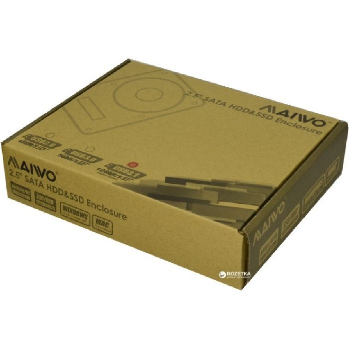 Карман внешний Maiwo 2.5" SATA HDD/SSD via USB3.1 GEN2 TypeC (K2568G2) 98_98.jpg - фото 3
