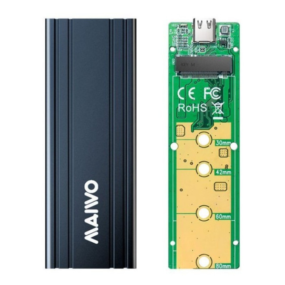 Карман внешний Maiwo M.2 SSD NVMe (PCIe) — USB 3.1 Type-C (K1686P space grey) 98_98.jpg - фото 4
