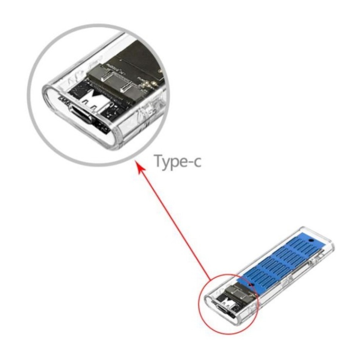 Кишеня зовнішня Dynamode M.2 SSD NVMe/SATA combo ч-з USB3.2 GEN2 Type-C (DM-CAD-SSD09) 98_98.jpg - фото 12