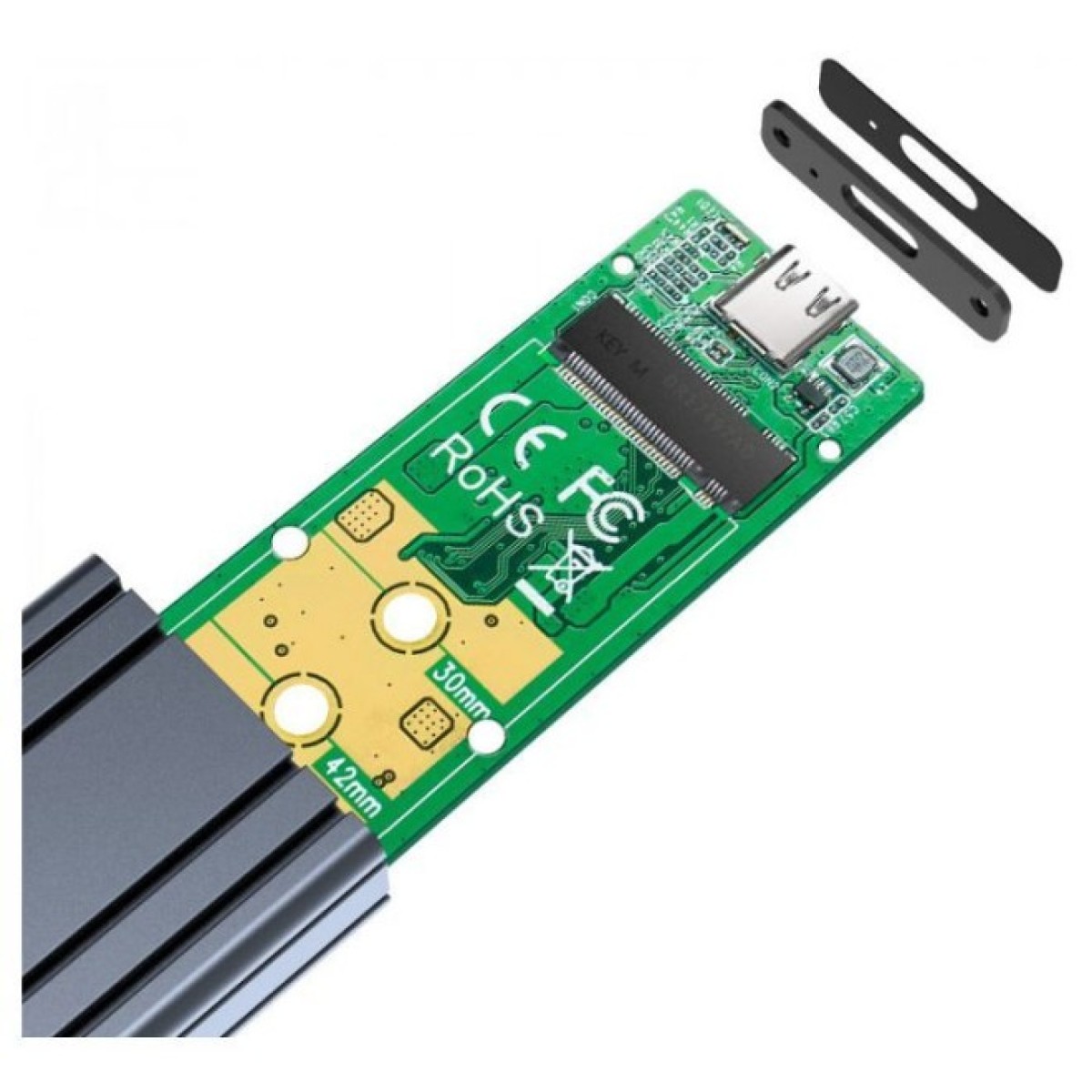 Карман внешний Maiwo M.2 SSD NVMe (PCIe) — USB 3.1 Type-C (K1686P space grey) 98_98.jpg - фото 5