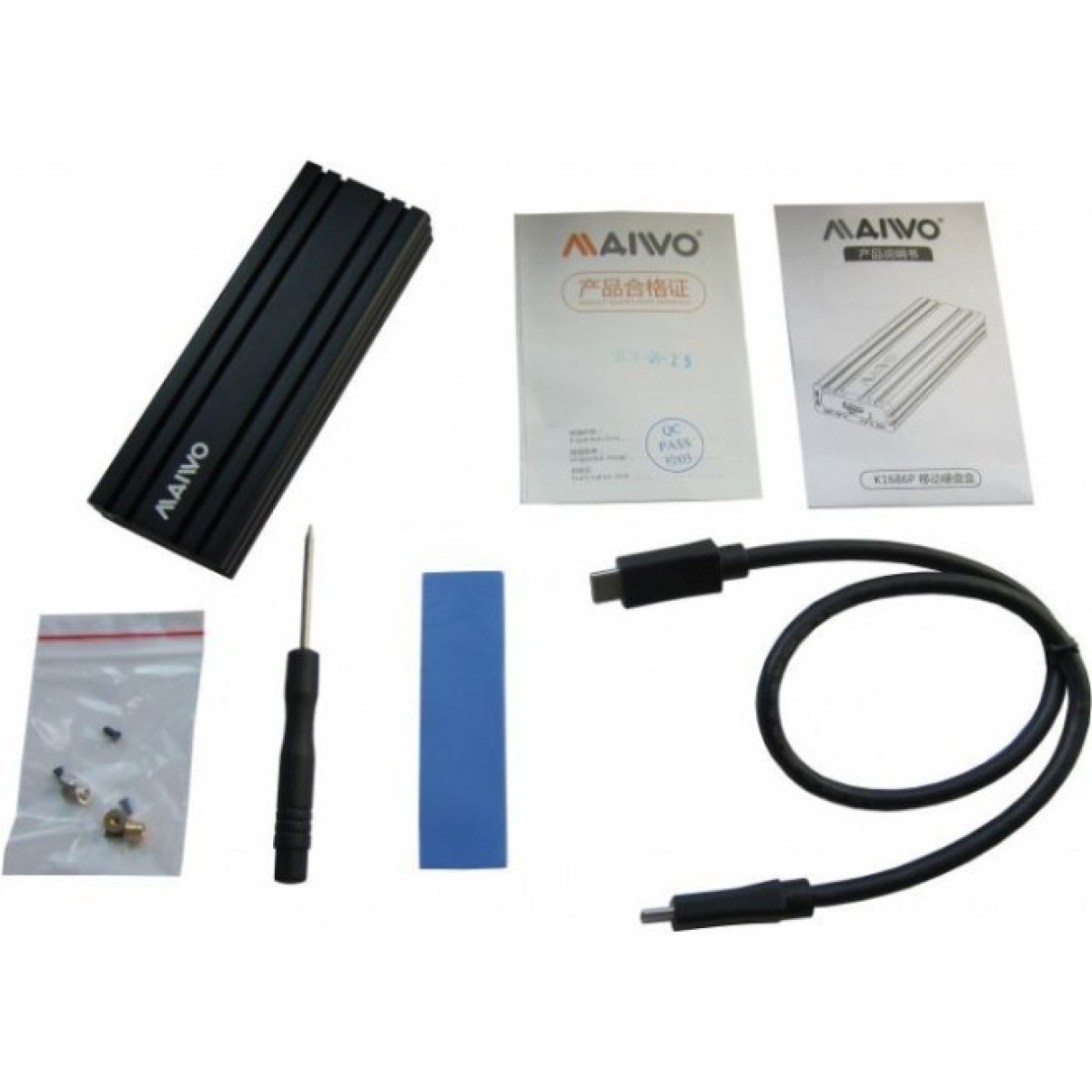 Карман внешний Maiwo M.2 SSD NVMe (PCIe) USB3.1 GEN2 Type-C (K1686P) 98_98.jpg - фото 6