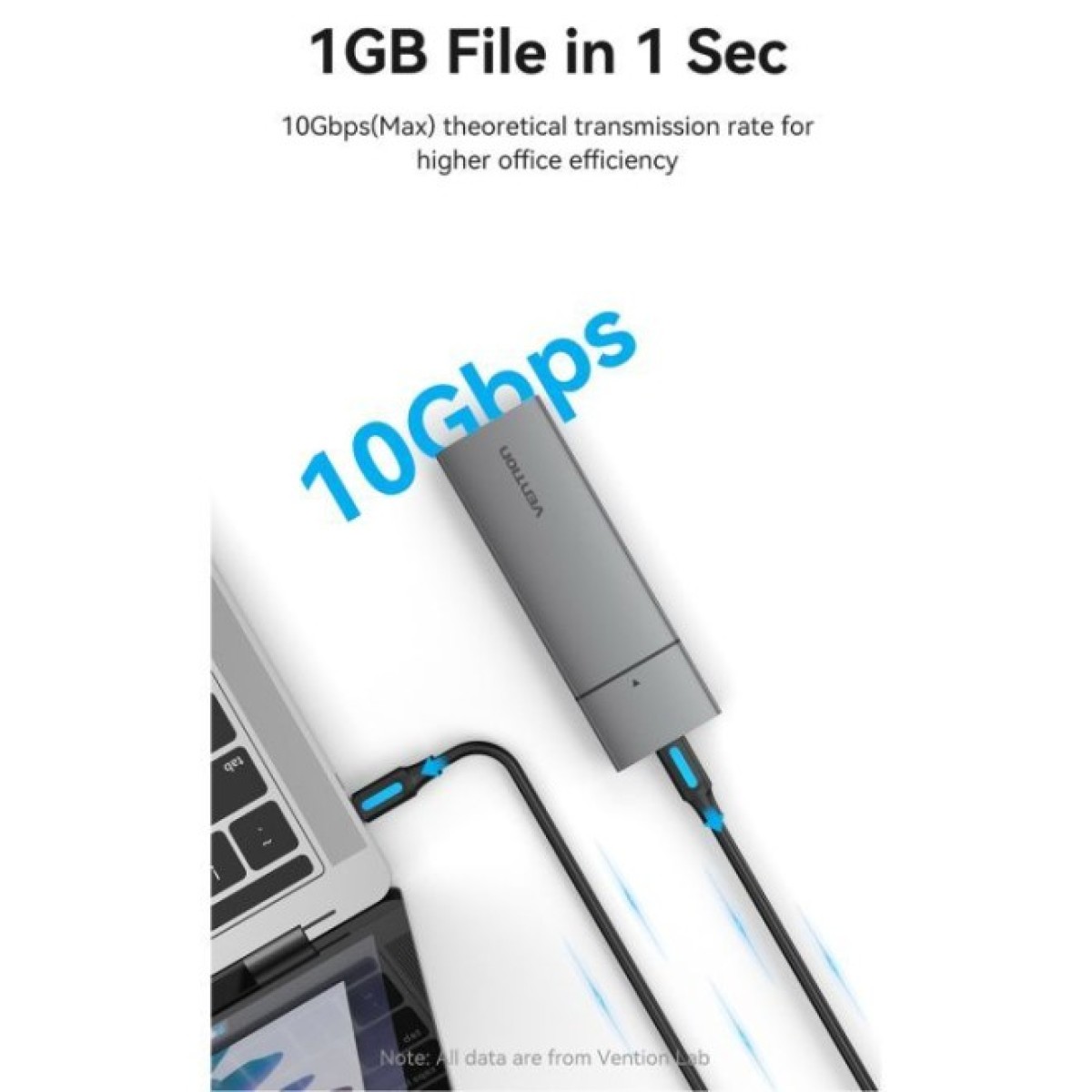 Кишеня зовнішня Vention SSD M.2 (NVME) M-key USB Type-C 3.2 gray (KPGH0) 98_98.jpg - фото 8
